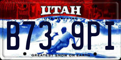UT license plate B739PI