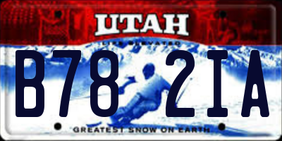 UT license plate B782IA