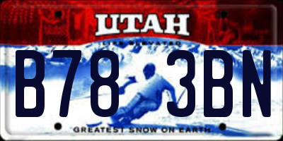 UT license plate B783BN