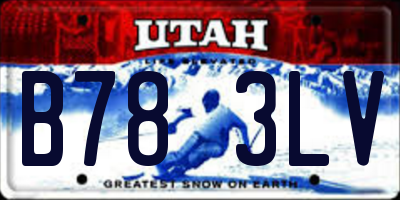 UT license plate B783LV