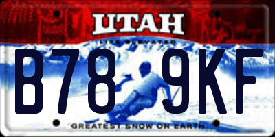 UT license plate B789KF