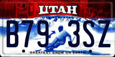 UT license plate B793SZ