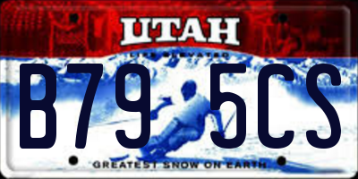 UT license plate B795CS