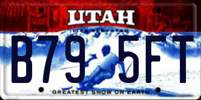 UT license plate B795FT