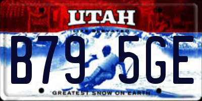 UT license plate B795GE