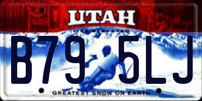 UT license plate B795LJ