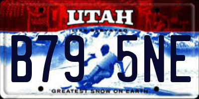 UT license plate B795NE