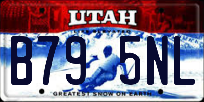 UT license plate B795NL