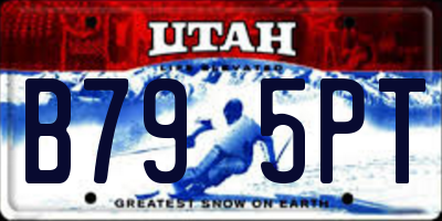 UT license plate B795PT