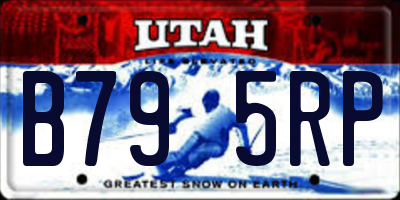 UT license plate B795RP