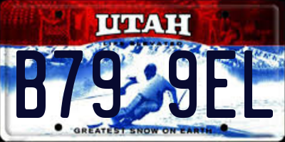 UT license plate B799EL