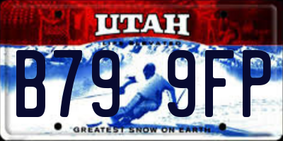 UT license plate B799FP