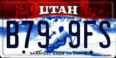 UT license plate B799FS