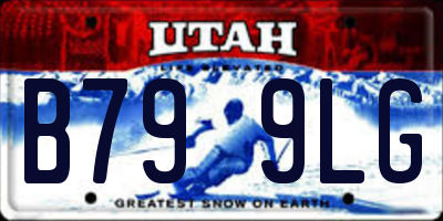 UT license plate B799LG