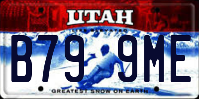 UT license plate B799ME