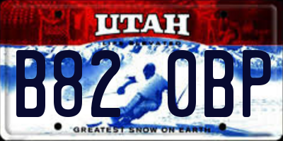 UT license plate B820BP