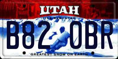 UT license plate B820BR