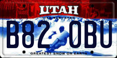 UT license plate B820BU