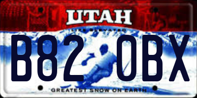 UT license plate B820BX