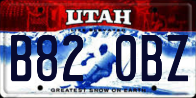 UT license plate B820BZ