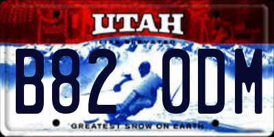 UT license plate B820DM