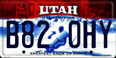 UT license plate B820HY