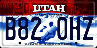 UT license plate B820HZ
