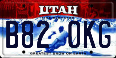 UT license plate B820KG