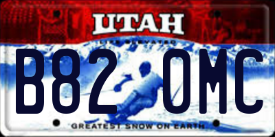 UT license plate B820MC