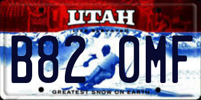 UT license plate B820MF