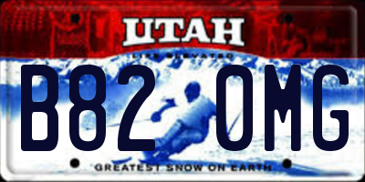 UT license plate B820MG