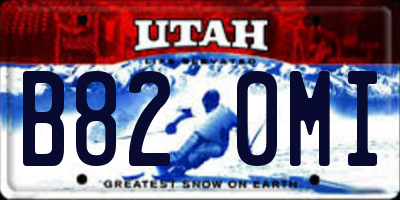 UT license plate B820MI