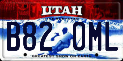 UT license plate B820ML