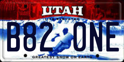 UT license plate B820NE