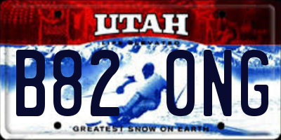 UT license plate B820NG
