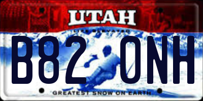 UT license plate B820NH