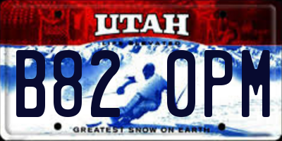 UT license plate B820PM