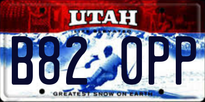 UT license plate B820PP