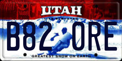 UT license plate B820RE