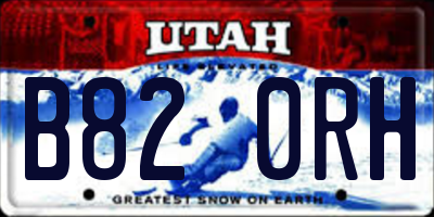 UT license plate B820RH