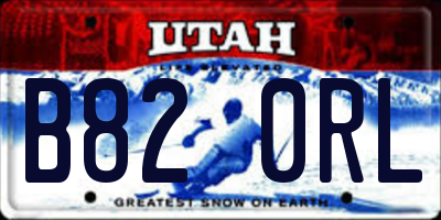 UT license plate B820RL