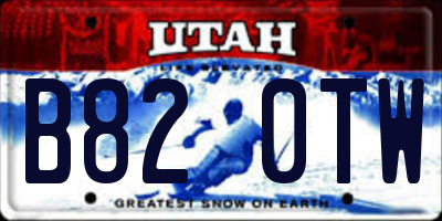 UT license plate B820TW