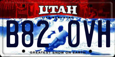 UT license plate B820VH