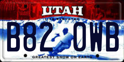 UT license plate B820WB