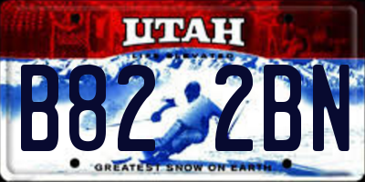 UT license plate B822BN