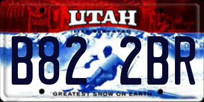 UT license plate B822BR