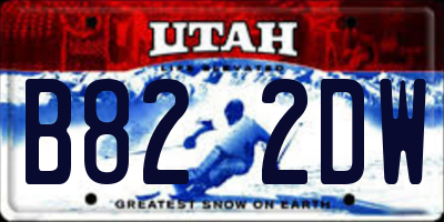 UT license plate B822DW