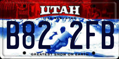 UT license plate B822FB