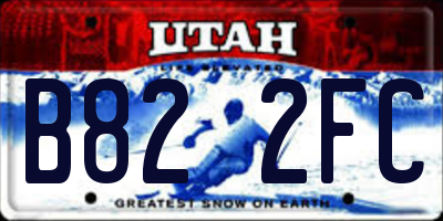 UT license plate B822FC