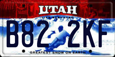 UT license plate B822KF